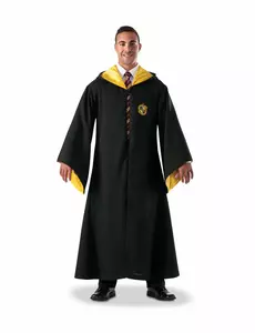 Lyxreplik av Hufflepuff™ trollkarlsdräkt vuxen
