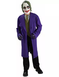 Joker™ maskeraddräkt pojke, Storlek: 5-6 år (110 till 116 cm)