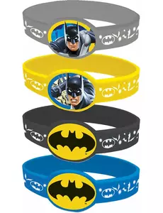 4 Elastiska armband Batman ™
