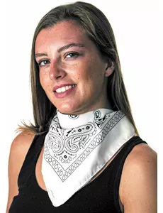 Vit bandana vuxen