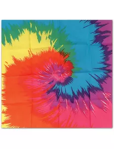Flerfärgad hippiebandana 55 x 55 cm