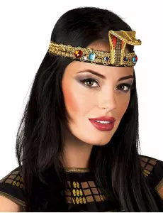 Egyptiskt pannband med imitationsjuveler vuxen