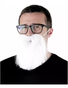 Vit hipsterperuk vuxen