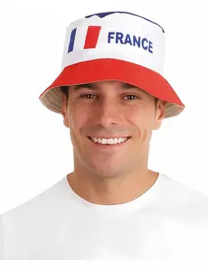 Solhatt Frankrike supporter vuxen