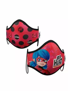 Förpackning med 2 återanvändbara skyddsmasker för barn Ladybug™