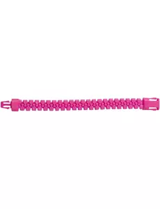 Neonrosa dragkedjearmband vuxen