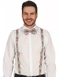 Hängslen med julmotiv vuxen