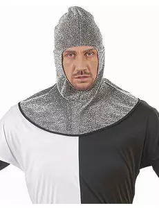 Medeltida balaklava vuxen med ringbrynjeeffekt