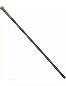 Svart och guldfärgad käpp 108 cm