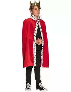 Röd kungakappa 80 cm barn