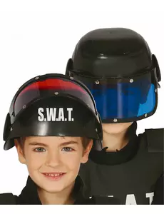 Hjälm med visir SWAT för barn