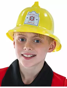Gul brandmanshjälm