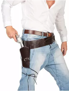 Westernbanditbälte med hölster vuxen