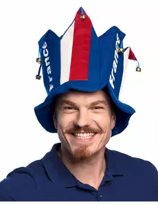 Supporterkeps Frankrike vuxen med bjällra