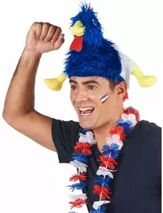 Tupphatt Frankrike-supporter vuxen