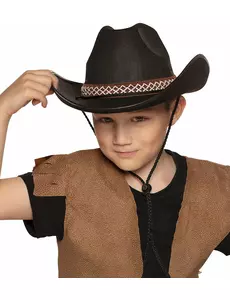 Svart cowboyhatt barn