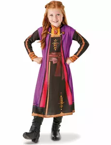 Anna Frost 2™-maskeraddräkt flicka, Storlek: 3-4 år (90-104 cm)