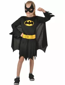 Batgirl™-maskeraddräkt för flickor, Storlek: 10-12 år