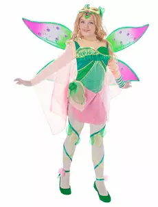 Flora™-maskeraddräkt barn Winx Club™, Storlek: 4-6 år