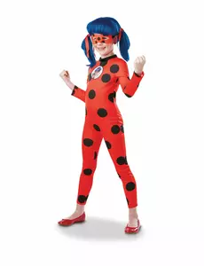 Miraculous Ladybug™ maskeraddräkt och mask för flickor, Storlek: 3-4 år (90 till 104 cm)