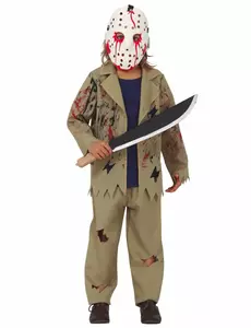Maskeraddräkt machetemördare barn, Storlek: 9 år (125-135 cm)