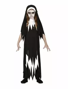 Zombienunnedräkt flicka, Storlek: 5-6 år (110-115 cm)