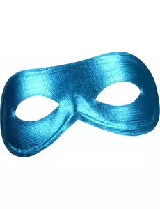 Blå metalliserad mask vuxen