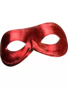 Röd metalliserad vargmask vuxen