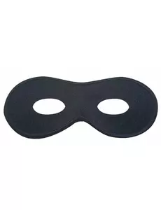 Svart mask vuxen i tyg och plast