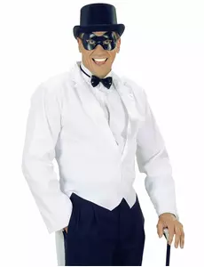 Glansig svart mask för vuxen