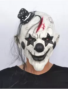 Skrämmande rockarclownmask vuxen
