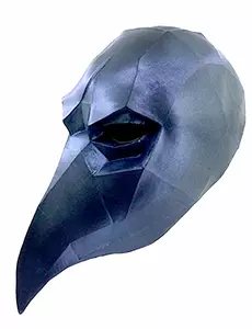 Low poly-korpmaske