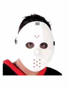Vit hockeymask vuxen
