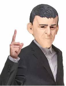 Humoristisk latexmask Manuel vuxen