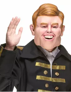 Humoristisk latexmask Guillaume Alexandre vuxen