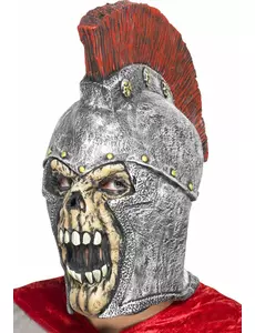 Heltäckande romersk krigarskelettmask vuxen för Halloween