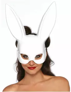 Vit kaninmask