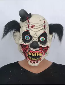 Blodig latexclownmask vuxen Halloween