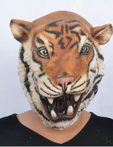 Tigermask i latex vuxen