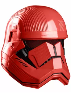 Lyxig heltäckande röd Sith trooper™-mask vuxen
