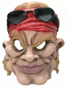Karikatyrmask amerikansk motorcyklist vuxen