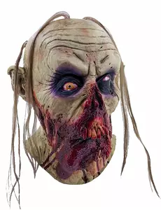 Blodig zombiemask vuxen Halloween