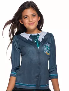 T-shirt med Slytherin™-tryck Harry Potter barn, Storlek: 8-10 år (123 till 140 cm)