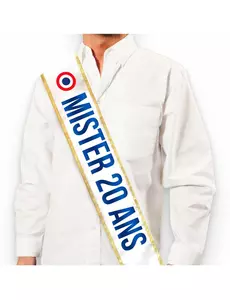 Trefärgad Mister 20 aine-skärp