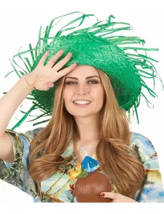 Grön Hawaiihatt vuxen