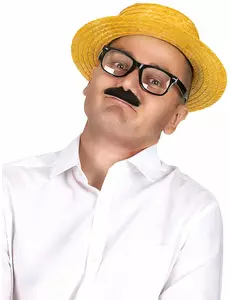 Gul stråhatt båthatt