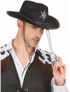 Svart sherifhatt vuxen