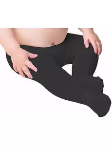 Ogenomskinliga svarta strumpbyxor baby