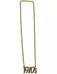 Guldfärgat halsband 1970-tal vuxen