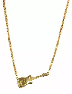 Guldfärgat gitarrhalsband vuxen